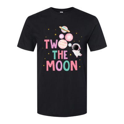 Two The Moon Birthday Outfit Girl 2 Year Old 2nd Bday Softstyle CVC T-Shirt