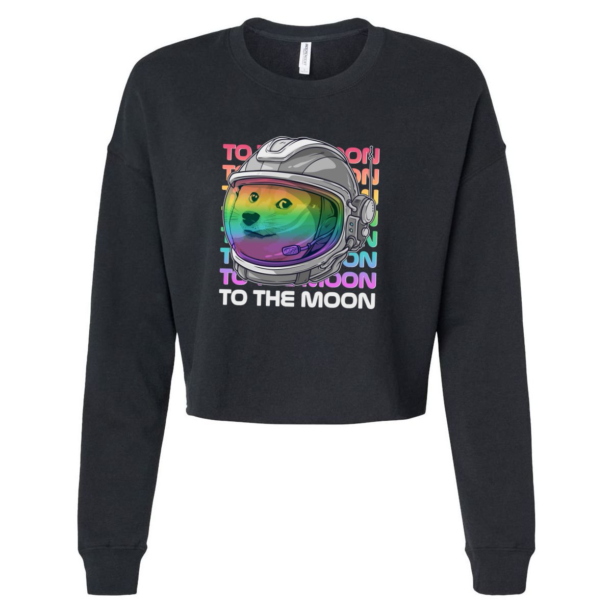To The Moon Colorful Astronaut DOGE Cryptocurrency Apron