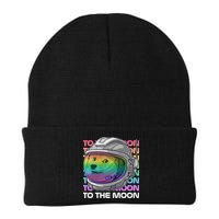 To The Moon Colorful Astronaut DOGE Cryptocurrency Beanie