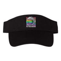 To The Moon Colorful Astronaut DOGE Cryptocurrency Visor