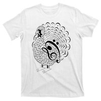 Thanksgiving Turkey Music notes Music Teacher turkey  T-Shirt