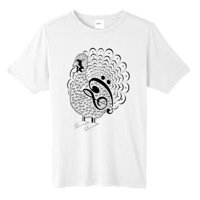 Thanksgiving Turkey Music notes Music Teacher turkey  Tall Fusion ChromaSoft Performance T-Shirt