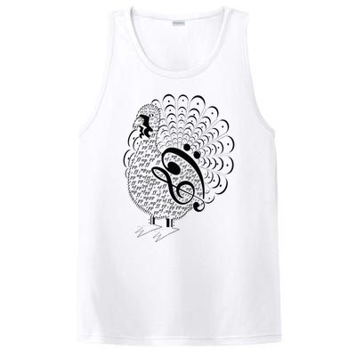 Thanksgiving Turkey Music notes Music Teacher turkey  PosiCharge Competitor Tank