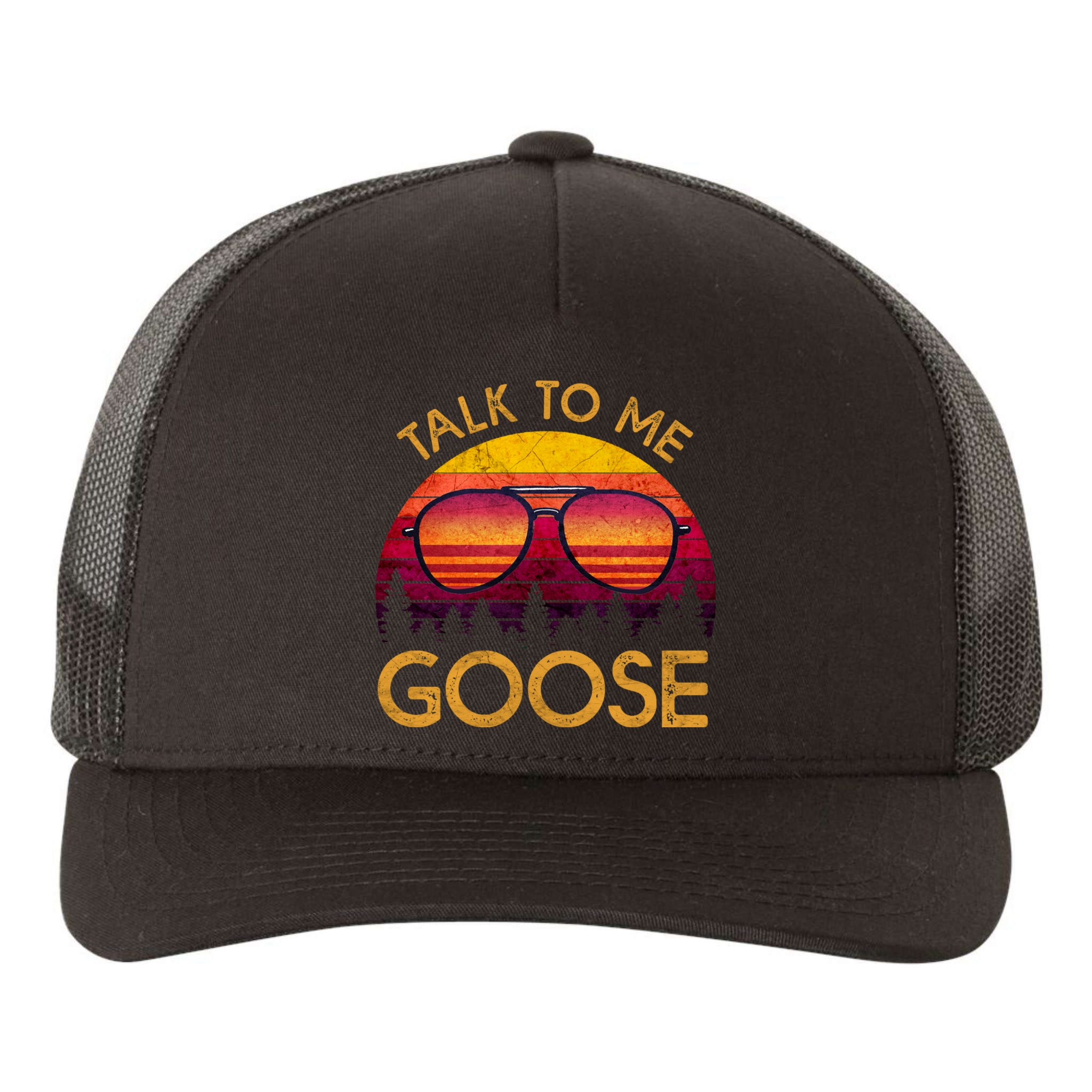 Talk To Me Goose Yupoong Adult 5-Panel Trucker Hat