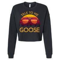 Talk To Me Goose Cropped Pullover Crew