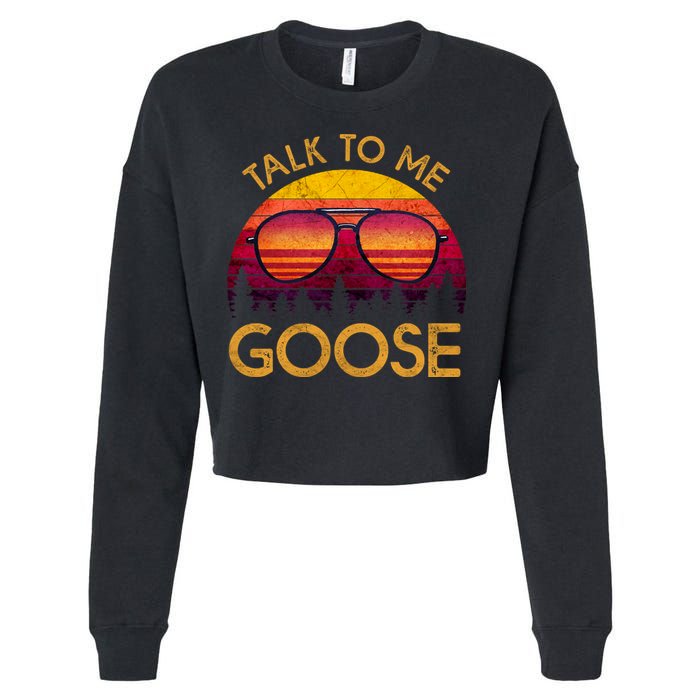 Talk To Me Goose Cropped Pullover Crew
