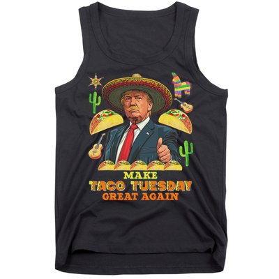 Taco Tuesday Make Taco Tuesday Great Again Donald Trump Taco Tank Top