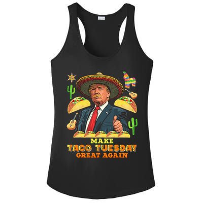 Taco Tuesday Make Taco Tuesday Great Again Donald Trump Taco Ladies PosiCharge Competitor Racerback Tank