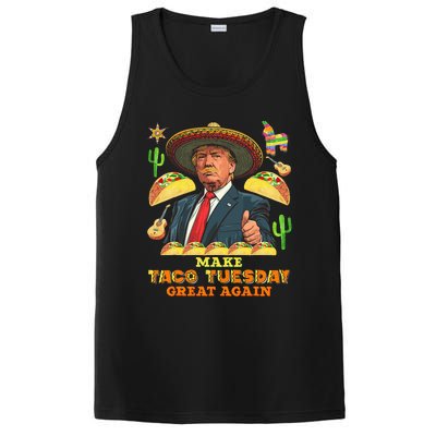 Taco Tuesday Make Taco Tuesday Great Again Donald Trump Taco PosiCharge Competitor Tank