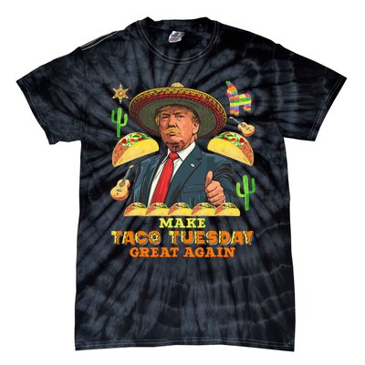 Taco Tuesday Make Taco Tuesday Great Again Donald Trump Taco Tie-Dye T-Shirt