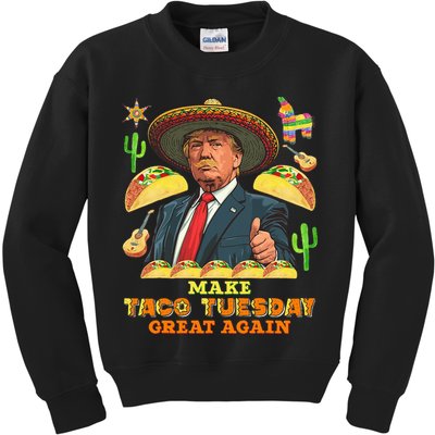 Taco Tuesday Make Taco Tuesday Great Again Donald Trump Taco Kids Sweatshirt