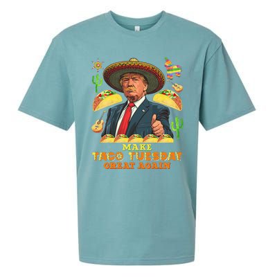 Taco Tuesday Make Taco Tuesday Great Again Donald Trump Taco Sueded Cloud Jersey T-Shirt