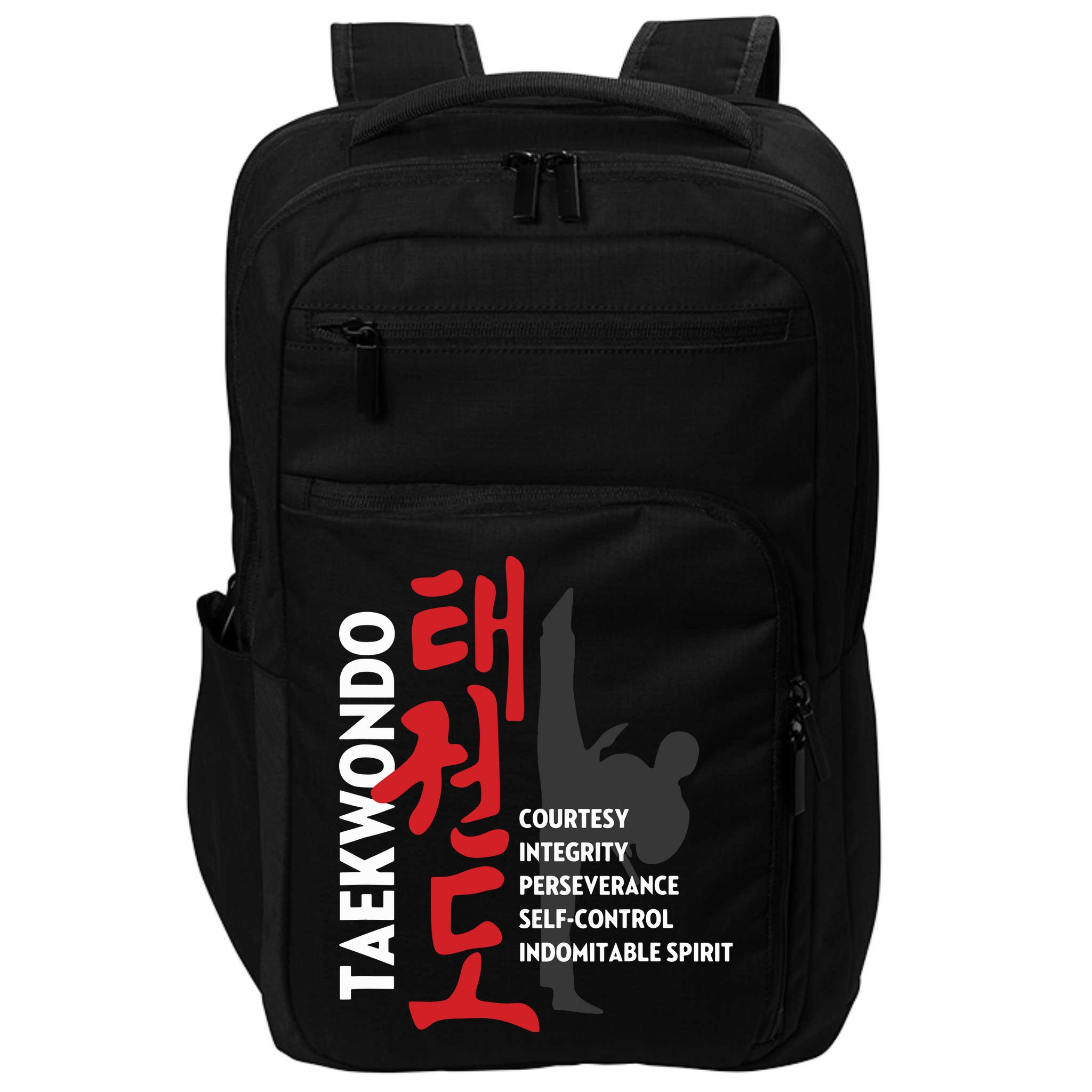 Taekwondo Tenets Martial Arts Graphic Tee Impact Tech Backpack