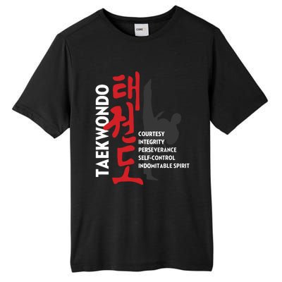 Taekwondo Tenets Martial Arts Graphic Tee Tall Fusion ChromaSoft Performance T-Shirt