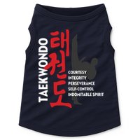 Taekwondo Tenets Martial Arts Graphic Tee Doggie Tank