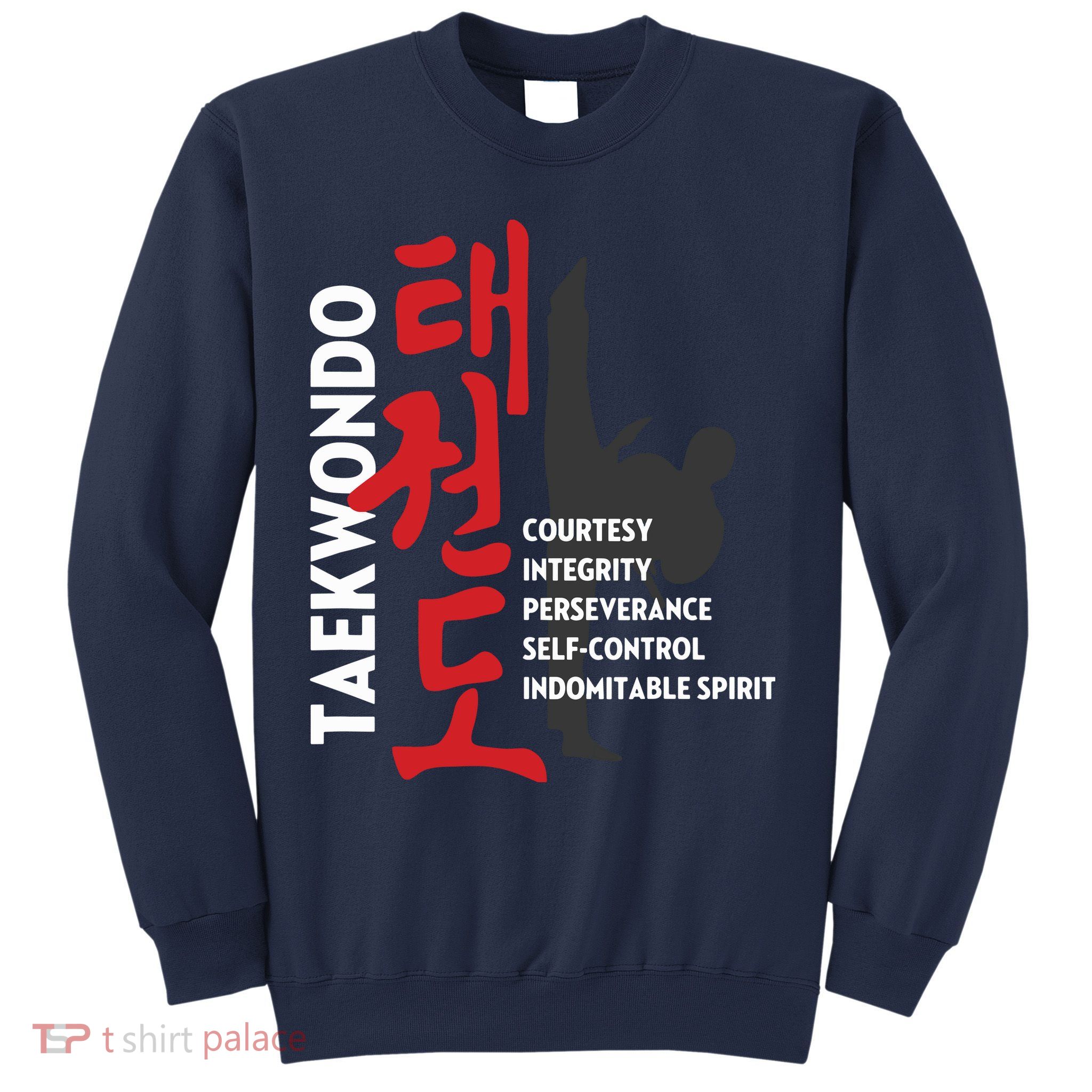 Taekwondo Tenets Martial Arts Graphic Tee Sweatshirt