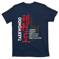 Taekwondo Tenets Martial Arts Graphic Tee T-Shirt