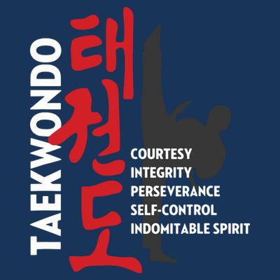 Taekwondo Tenets Martial Arts Graphic Tee T-Shirt