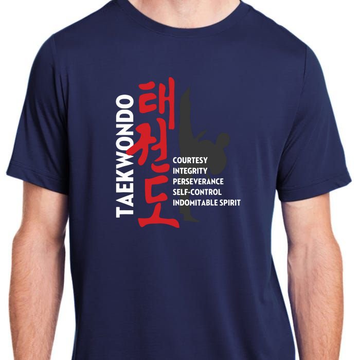 Taekwondo Tenets Martial Arts Graphic Tee Adult ChromaSoft Performance T-Shirt