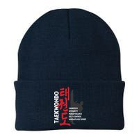 Taekwondo Tenets Martial Arts Graphic Tee Beanie