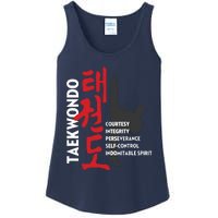 Taekwondo Tenets Martial Arts Graphic Tee Ladies Essential Tank