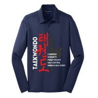 Taekwondo Tenets Martial Arts Graphic Tee Silk Touch Performance Long Sleeve Polo