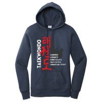 Taekwondo Tenets Martial Arts Graphic Tee Women's Pullover Hoodie