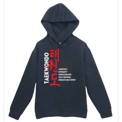 Taekwondo Tenets Martial Arts Graphic Tee Urban Pullover Hoodie