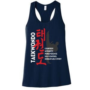 Taekwondo Tenets Martial Arts Graphic Tee Women's Racerback Tank