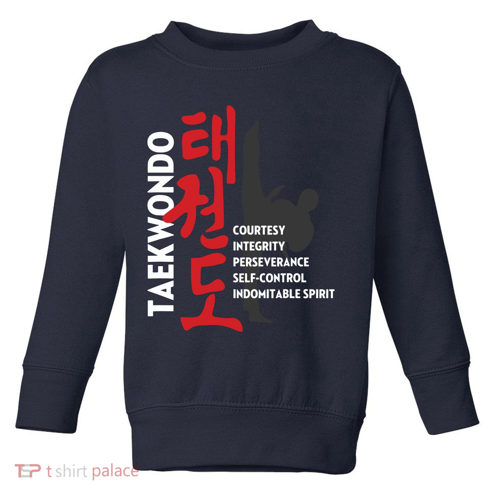 Taekwondo Tenets Martial Arts Graphic Tee Toddler Sweatshirt