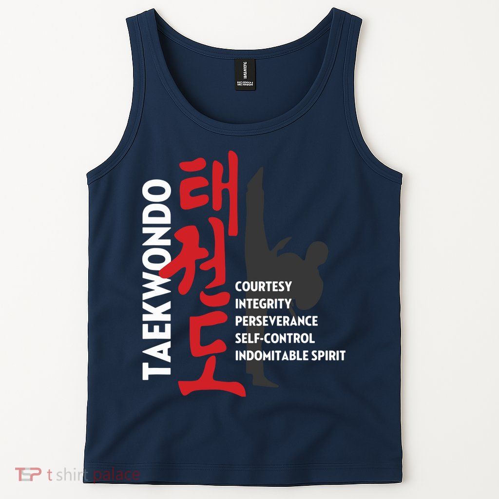Taekwondo Tenets Martial Arts Graphic Tee Tank Top