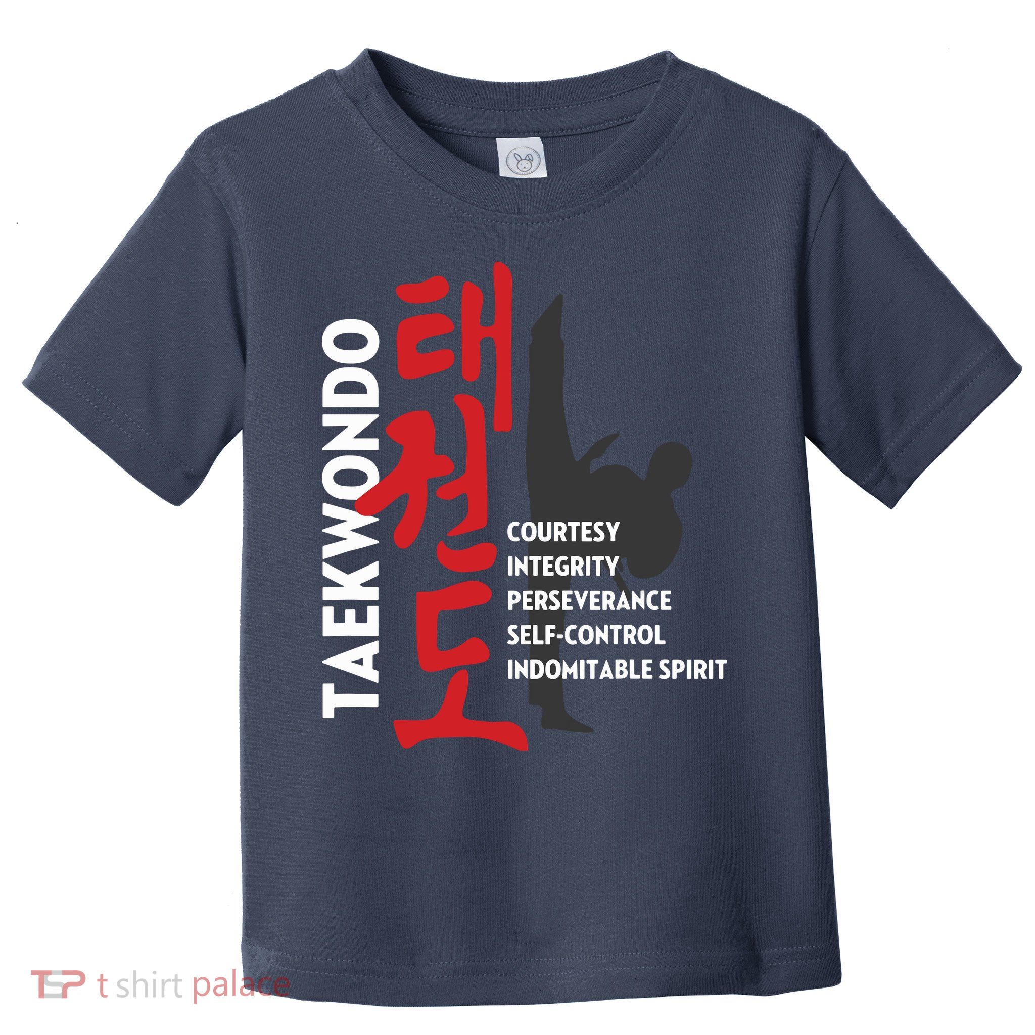 Taekwondo Tenets Martial Arts Graphic Tee Toddler T-Shirt