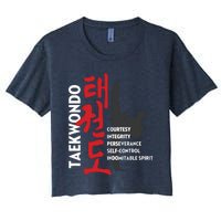 Taekwondo Tenets Martial Arts Graphic Tee Women's Crop Top Tee