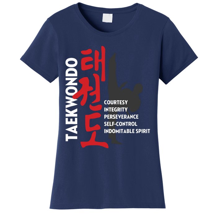 Taekwondo Tenets Martial Arts Graphic Tee Women's T-Shirt