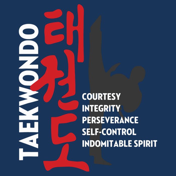 Taekwondo Tenets Martial Arts Graphic Tee Zip Tote Bag