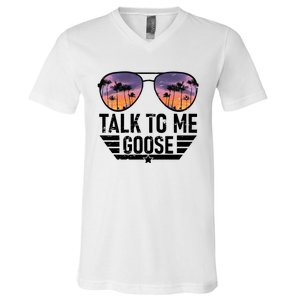 Talk To Me Goose V-Neck T-Shirt