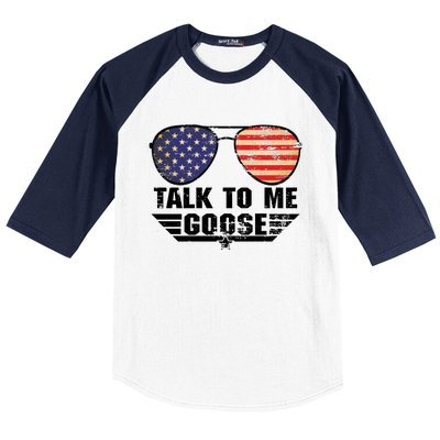 Talk To Me Goose Baseball Sleeve Shirt