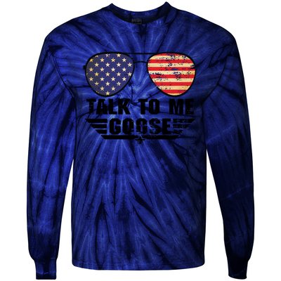 Talk To Me Goose Tie-Dye Long Sleeve Shirt