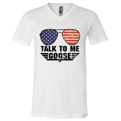 Talk To Me Goose V-Neck T-Shirt