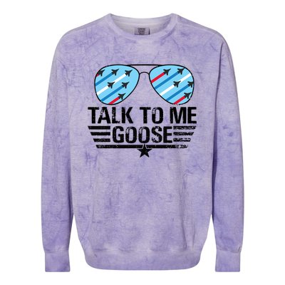 Talk To Me Goose Colorblast Crewneck Sweatshirt