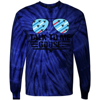 Talk To Me Goose Tie-Dye Long Sleeve Shirt