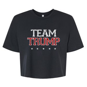 Team Trump MAGA Trump Support Republican Gift Tee Bella+Canvas Jersey Crop Tee