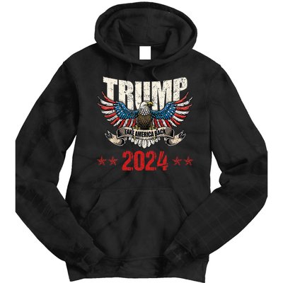 Team Trump Maga Trump Support Republican Gift Tie Dye Hoodie