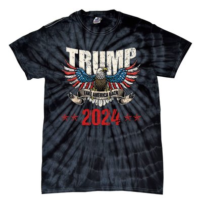 Team Trump Maga Trump Support Republican Gift Tie-Dye T-Shirt