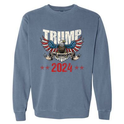 Team Trump Maga Trump Support Republican Gift Garment-Dyed Sweatshirt