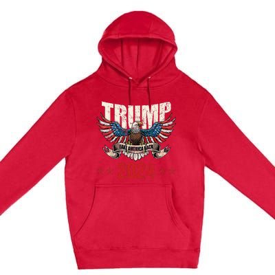 Team Trump Maga Trump Support Republican Gift Premium Pullover Hoodie