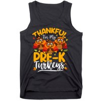 Thanksgiving Thankful My Pre K Turkeys Pre K Teacher Student Tank Top