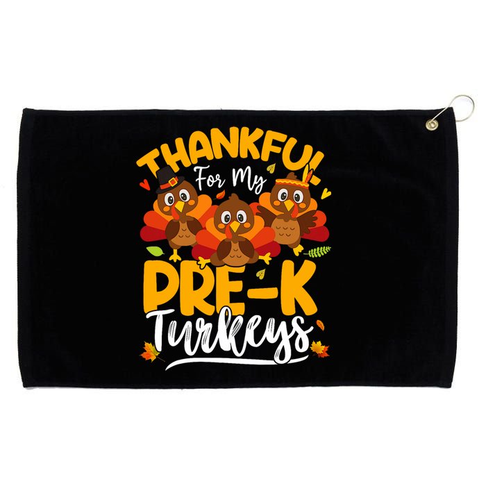 Thanksgiving Thankful My Pre K Turkeys Pre K Teacher Student Grommeted Golf Towel