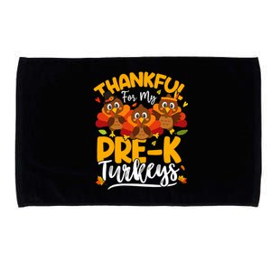 Thanksgiving Thankful My Pre K Turkeys Pre K Teacher Student Microfiber Hand Towel