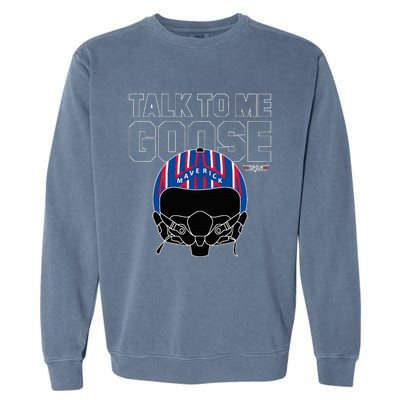 Talk To Me Goose Maverick Helmet Garment-Dyed Sweatshirt